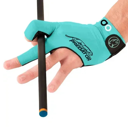 Predator Albin Ouschan Second Skin Teal Blue Billiard Glove - Left Hand