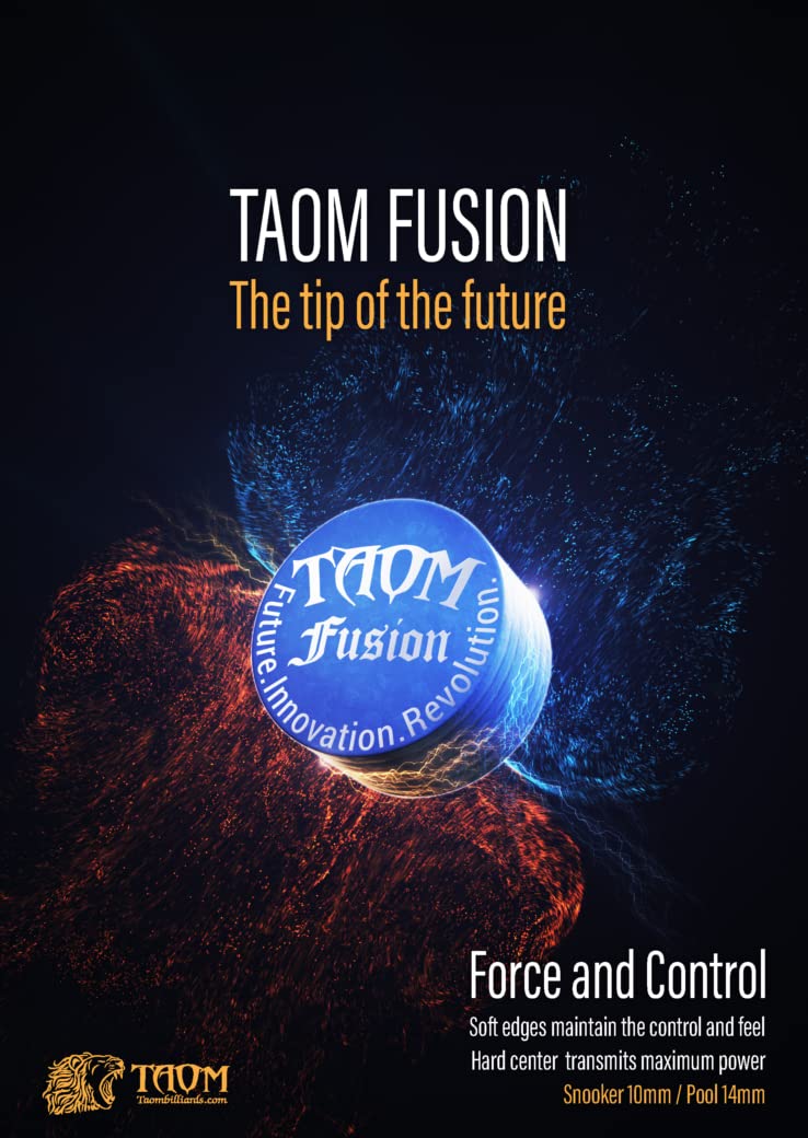 Taom Fusion Laminated Pool Billiard Cue Tip - 14 mm - 1 pc