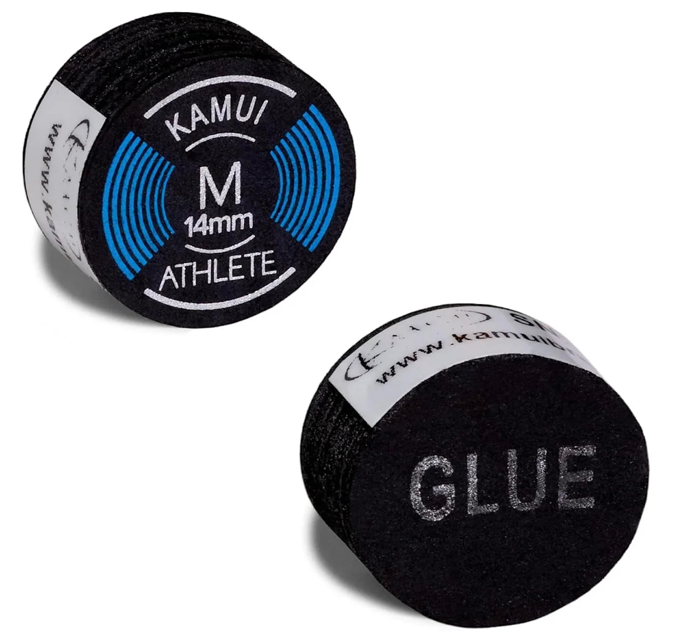 KAMUI Clear Black Laminated Pool Billiard CUE TIP - 1 pc (Soft, 13 mm)