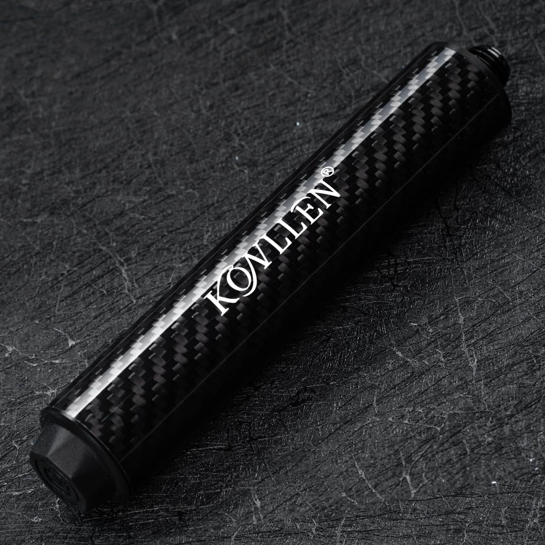 KONLLEN Pool Cue Extension 6 inch Carbon Fiber Billiard Cue Extension Billiard Accessories for Pool Sticks