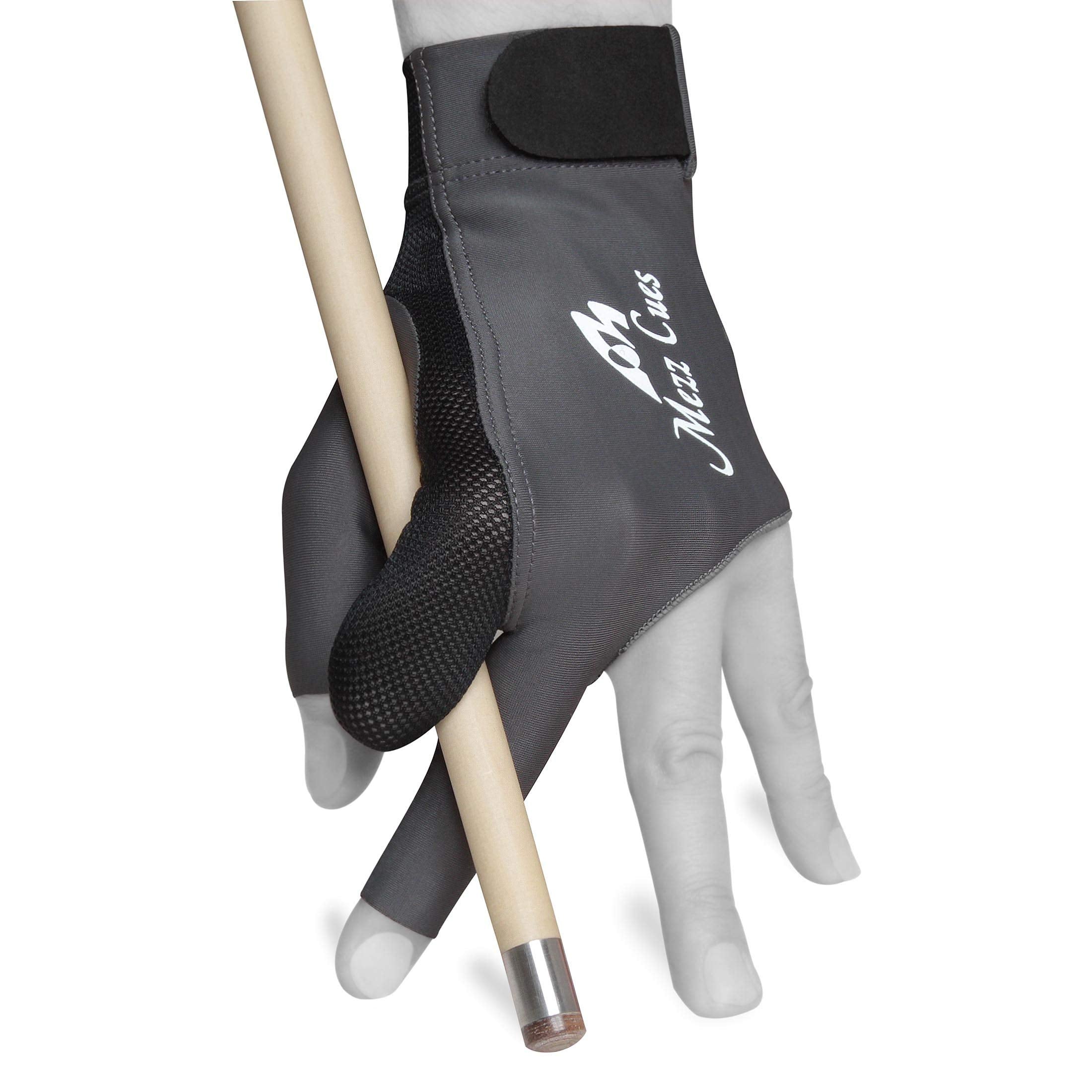 MEZZ Premium Billiard Glove Left Hand Grey Color