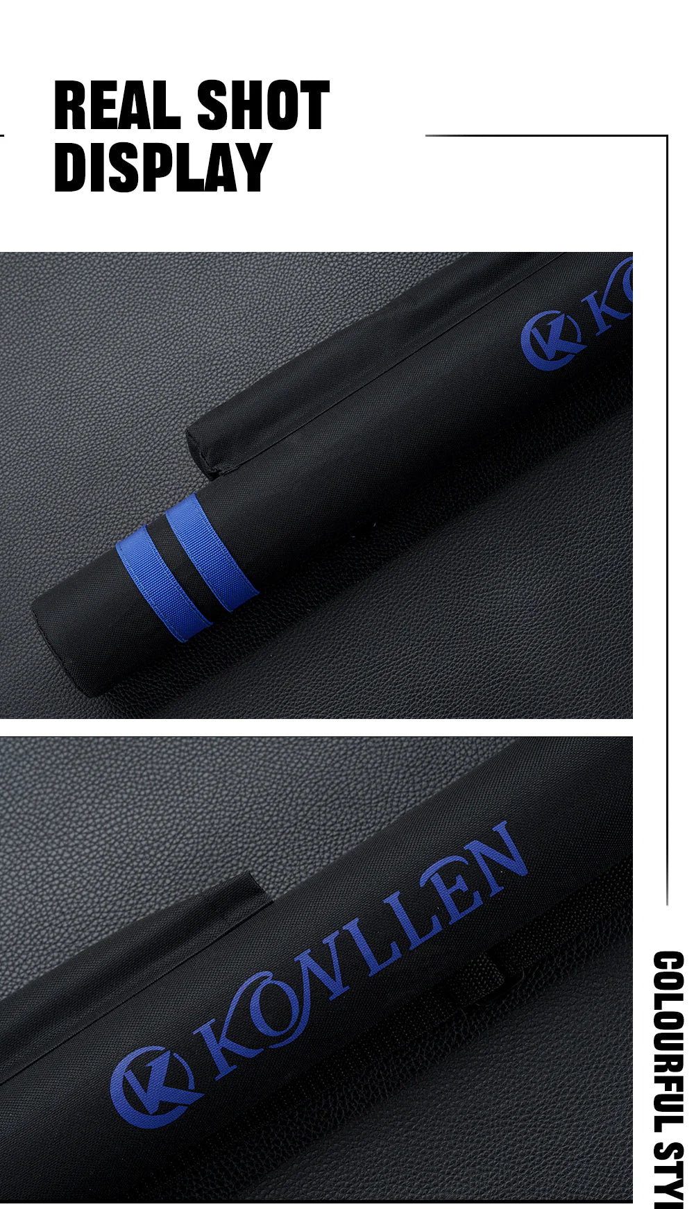 Konllen Canvas side pockets hard case - 1 Butt x 1 Shaft