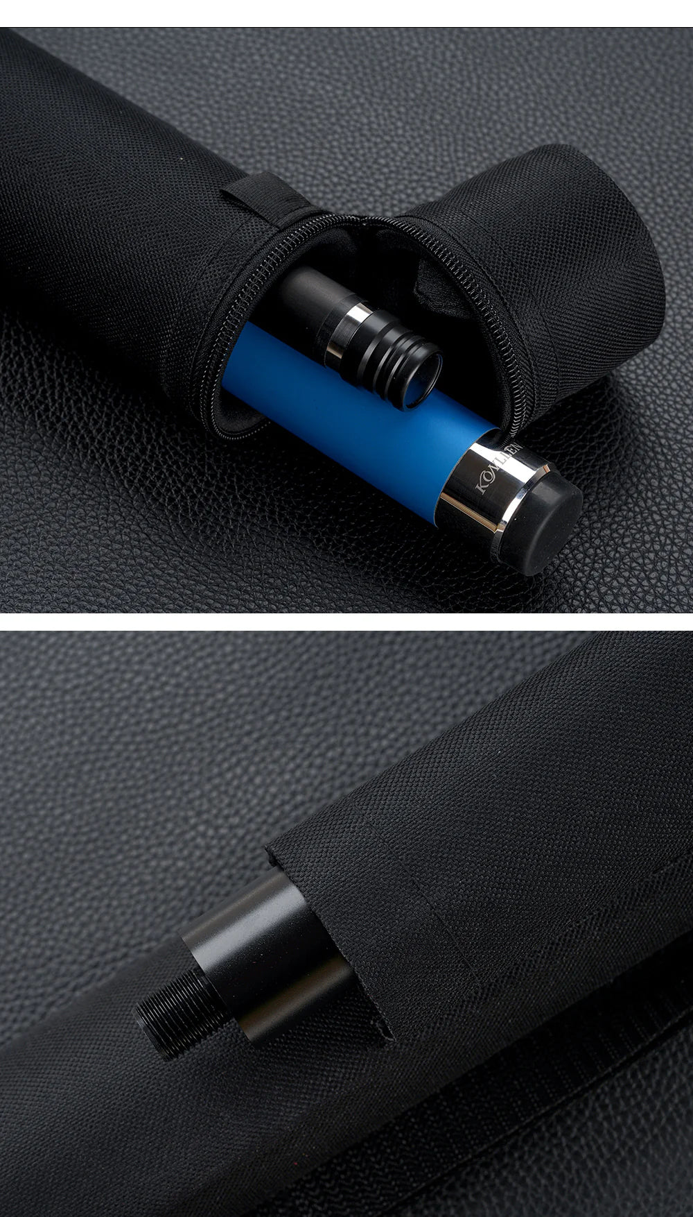 Konllen Canvas side pockets hard case - 1 Butt x 1 Shaft