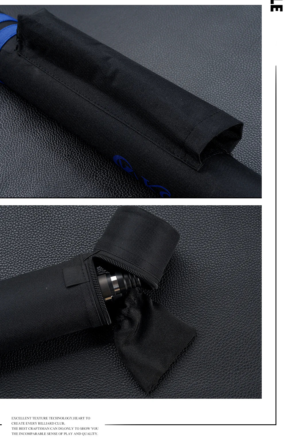 Konllen Canvas side pockets hard case - 1 Butt x 1 Shaft