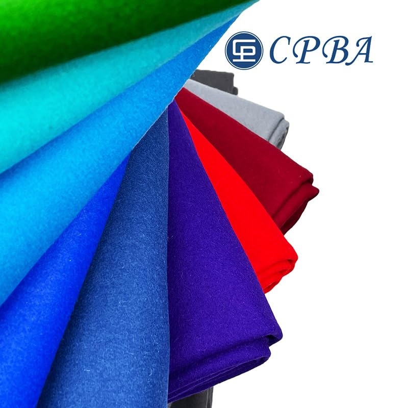 CPBA Competition Blue Billiard Cloth Pool Table Felt,Worsted Professional Pool Table Cloth,Fast Speed for 7' 8' 9' Pool Table Pre Cut Bed