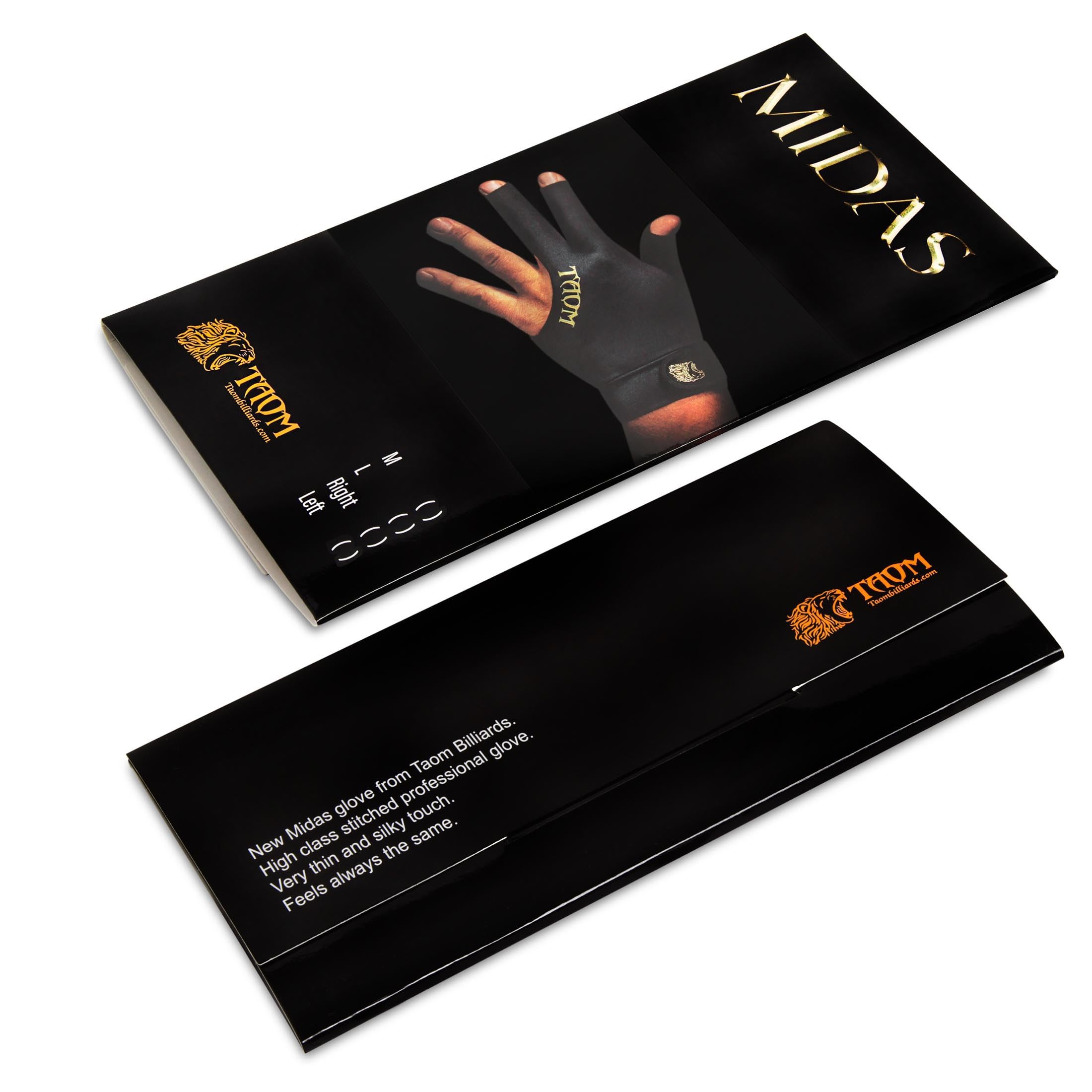 TAOM Midas Billiard Pool CUE Glove - for Left Hand