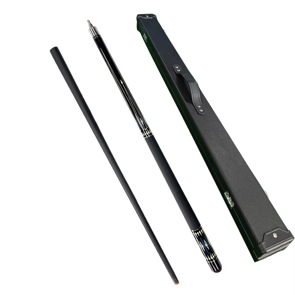 1/2 Split 13MM Leather Head Carbon Fiber Pool Cue With Smooth Feel and Strong Hitting Feeling