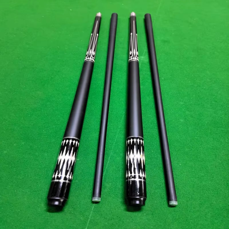 1/2 Split 13MM Leather Head Carbon Fiber Pool Cue With Smooth Feel and Strong Hitting Feeling