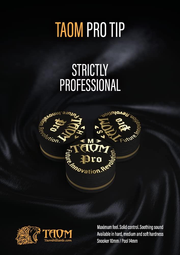 Taom Pro Laminated Pool Billiard Cue Tip - 14 mm - 1 pc