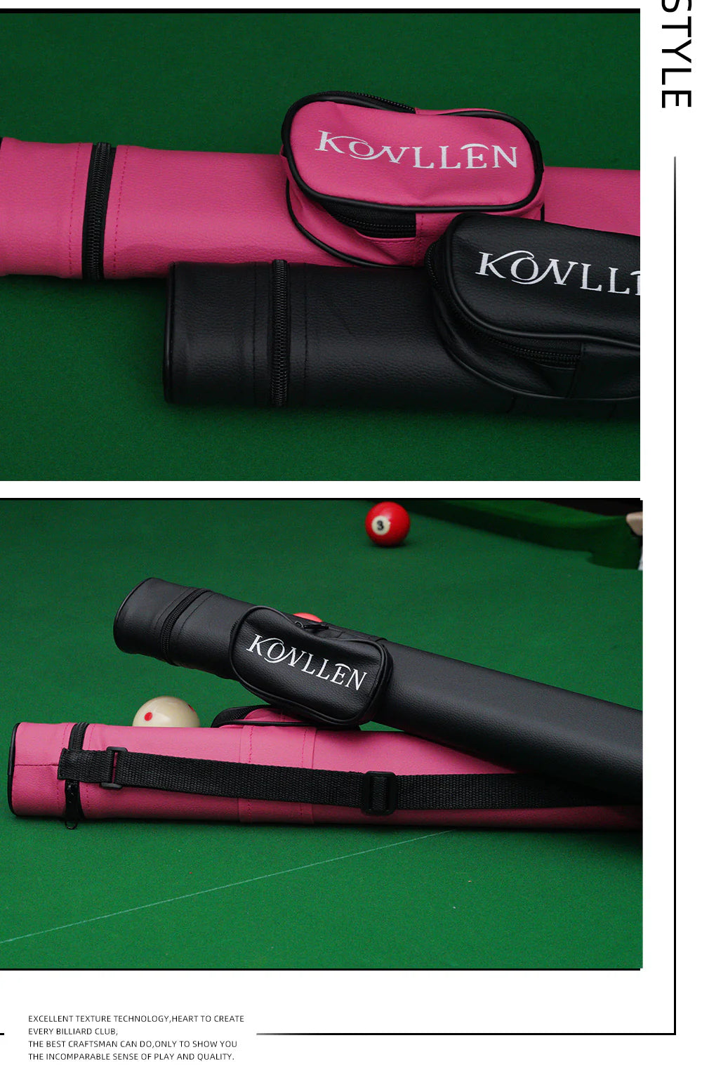 Konllen PU pink / black hard case - 1 Butt x 1 Shaft
