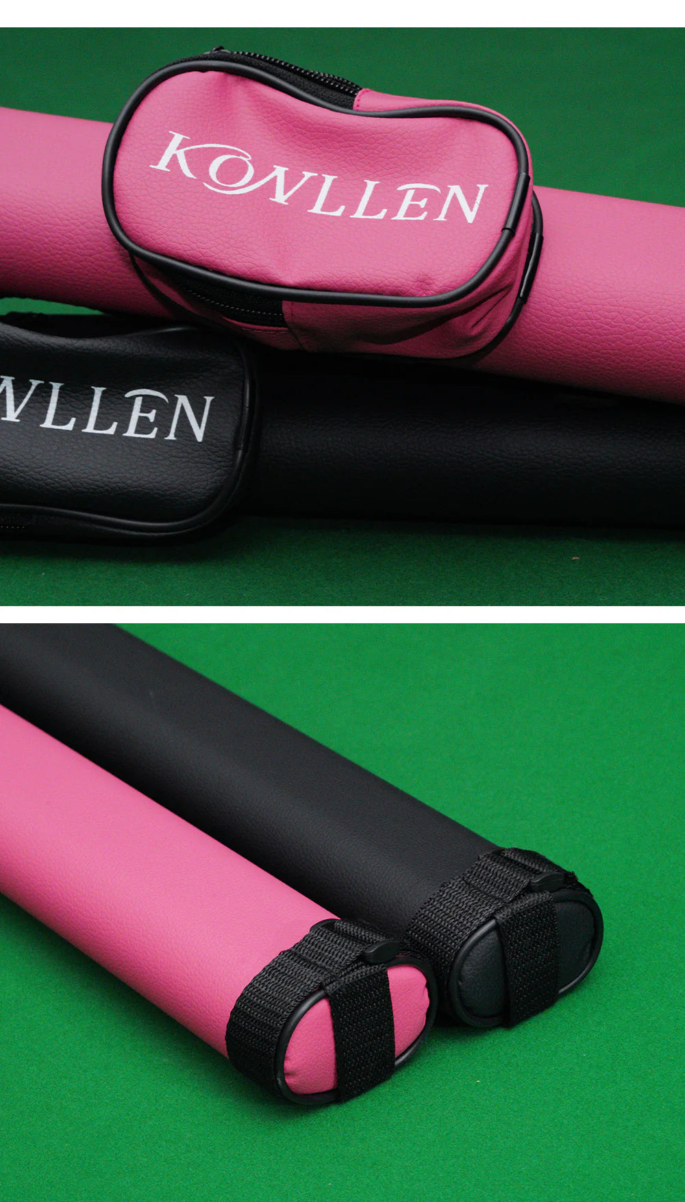 Konllen PU pink / black hard case - 1 Butt x 1 Shaft