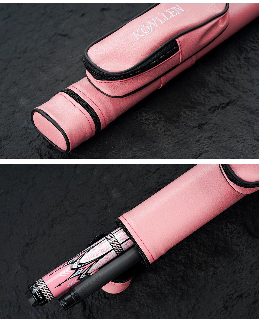 Konllen PU pink hard case- 1 Butt x 1 Shaft