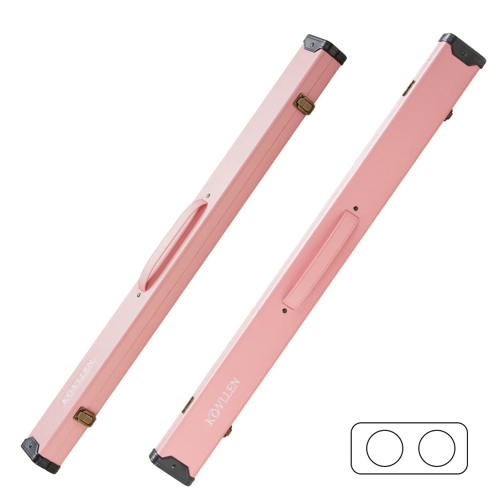 Konllen PU pink hard wooden box - 1 Butt x 1 Shaft