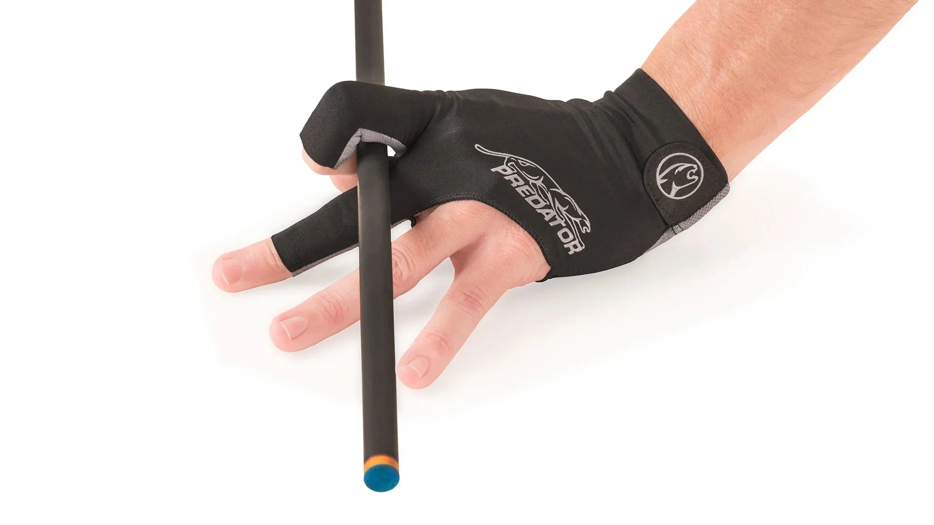 Predator Second Skin Black/Grey Billiard Glove - Left Hand
