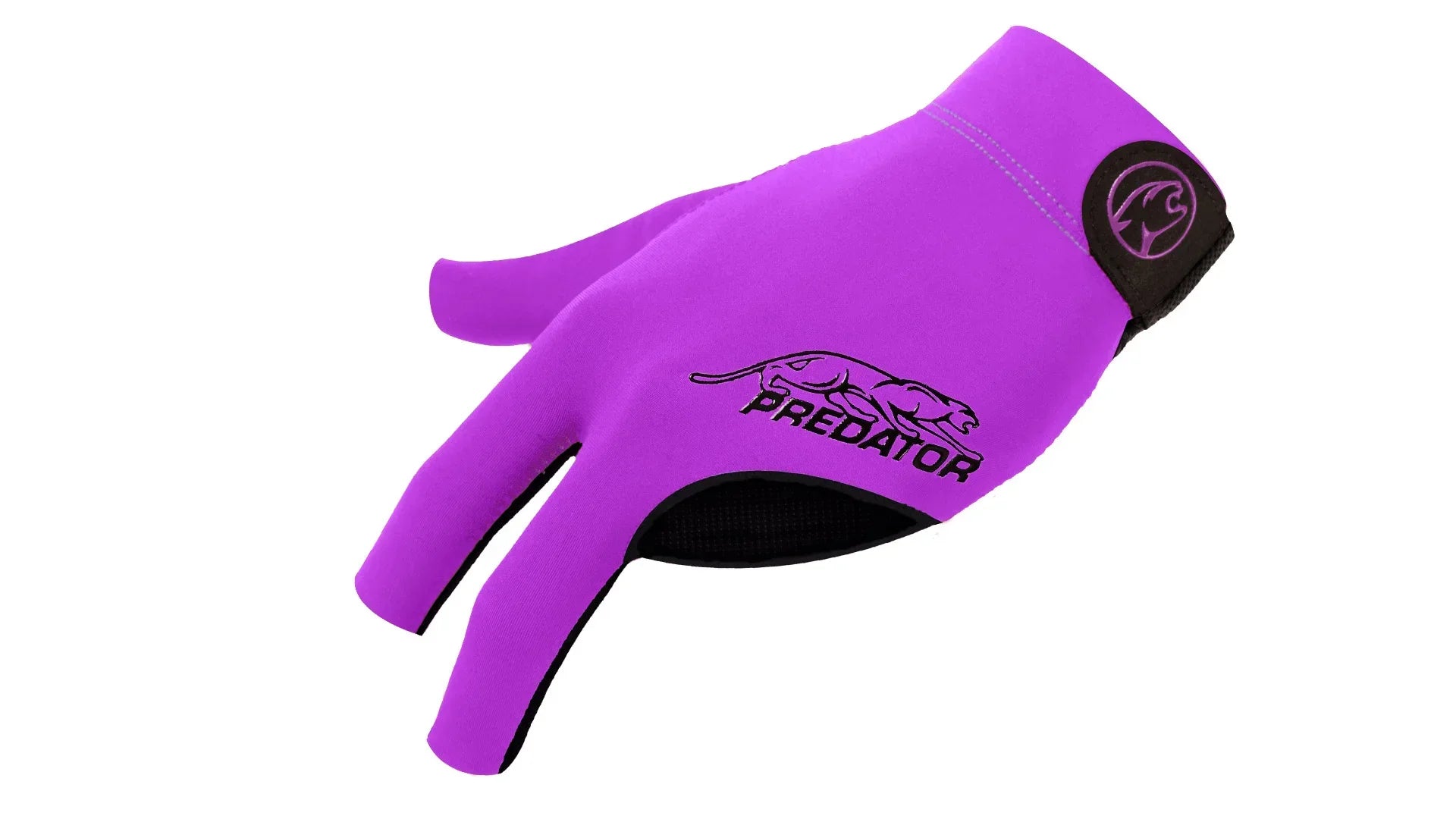 Predator Second Skin Black/Yellow/Purple/Pink/Gray Billiard Glove - Left Hand