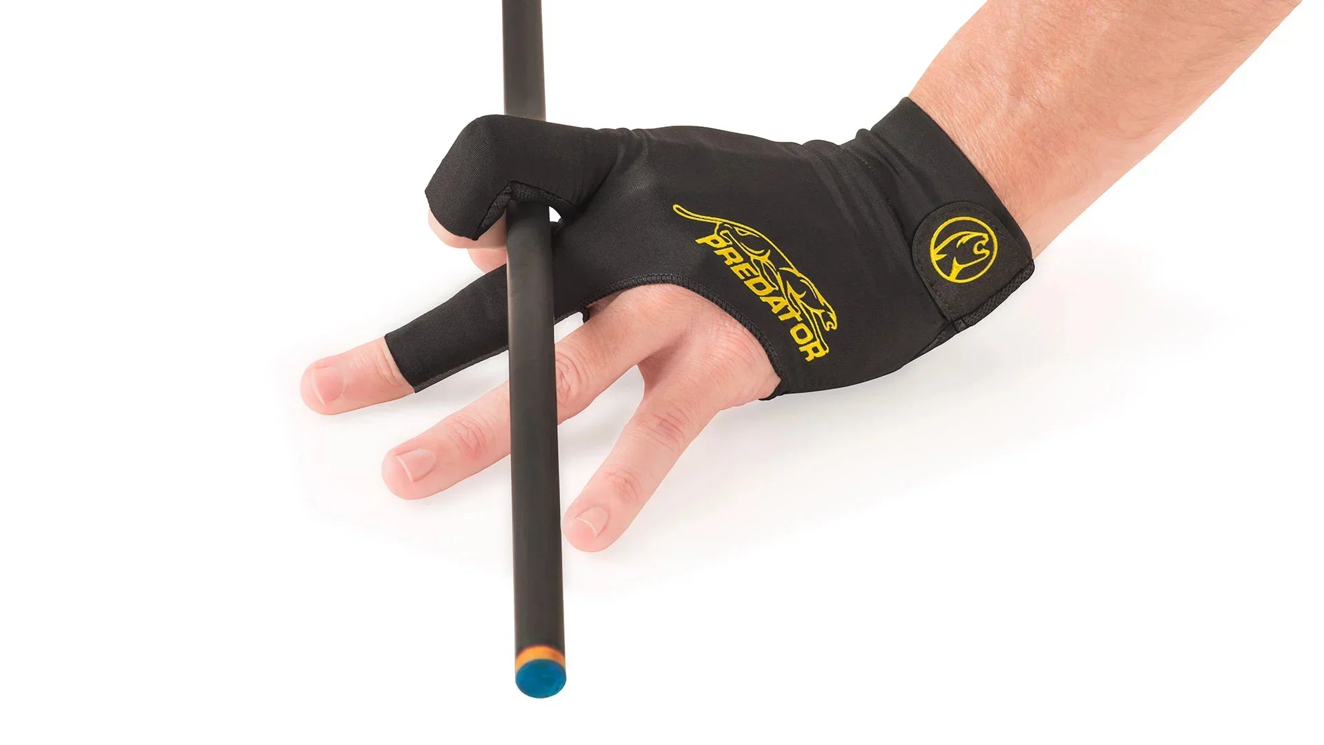 Predator Second Skin Black/Yellow/Purple/Pink/Gray Billiard Glove - Left Hand