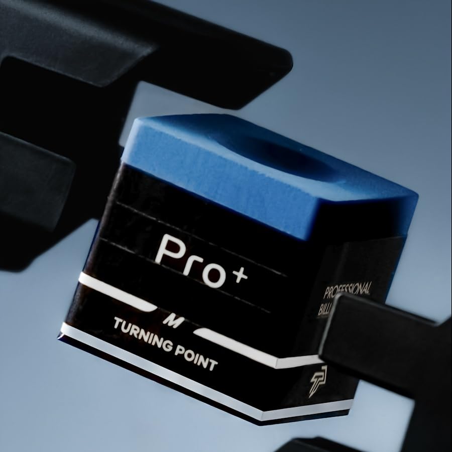 Turning Point Pool Cue Chalk with Aluminum Holder TP Pro Billiard Chalk S-For Soft Tip TP Pro Blue for Professional Tournament Dedicated