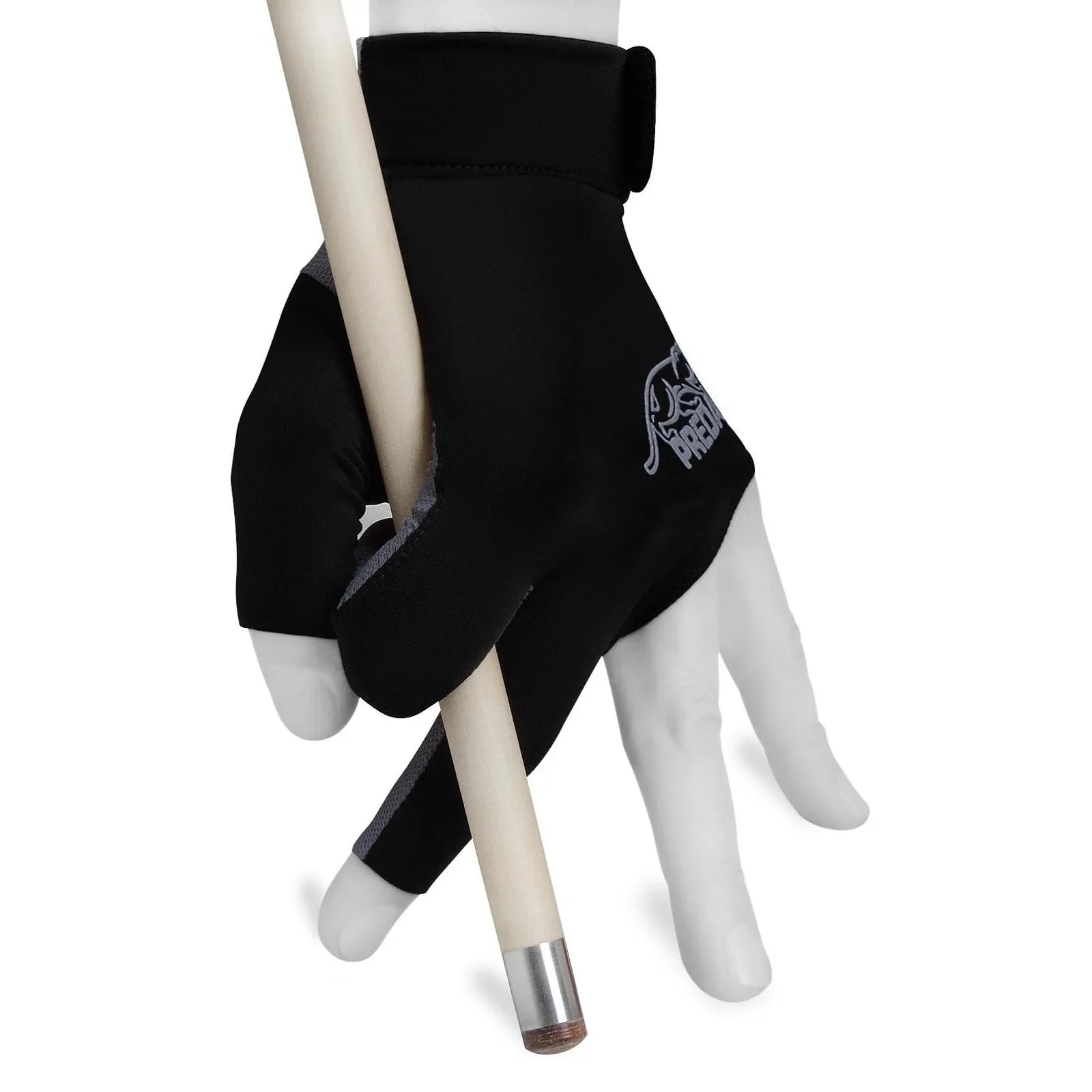 Predator Second Skin Black/Grey Billiard Glove - Left Hand