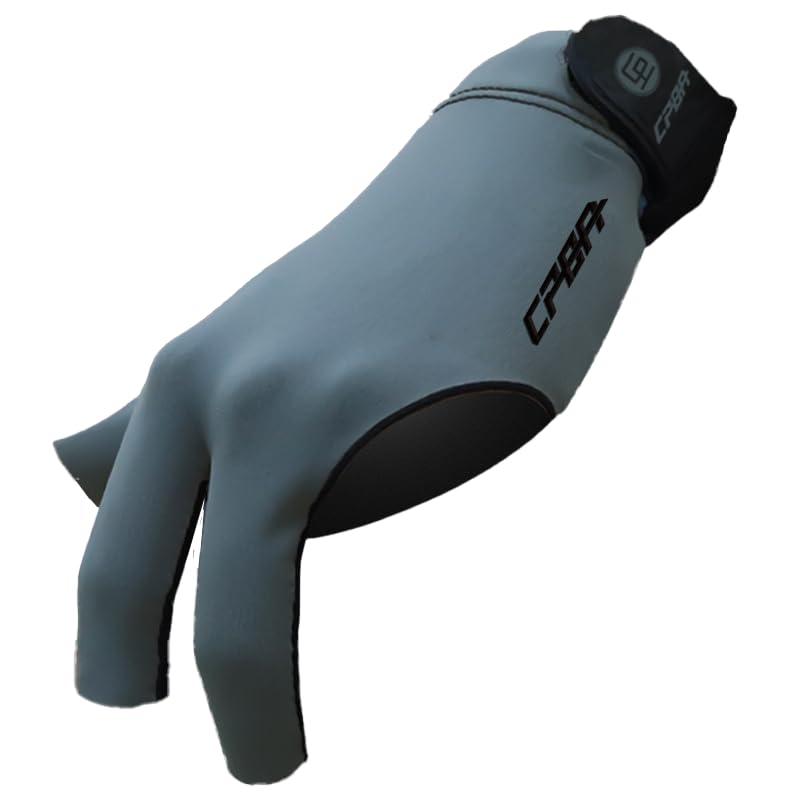CPBA Professional Billiards Glove Left Hand Grey Color