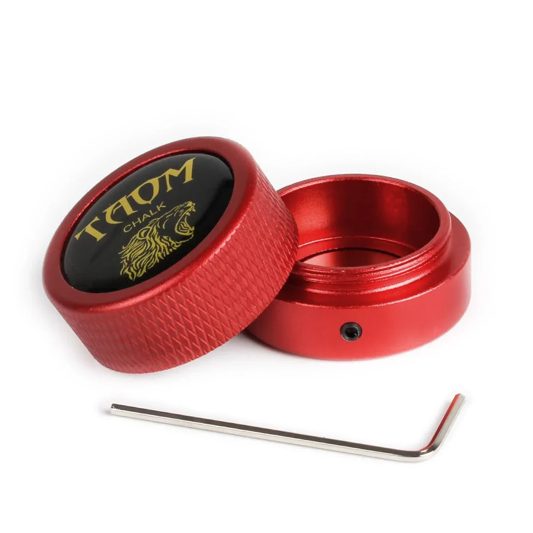 TAOM Pool Chalk Holder Round Shaped Practical Tool Billiards Accessories Magnetic Mini Chalk Tip Case Container Round Box Billiards
