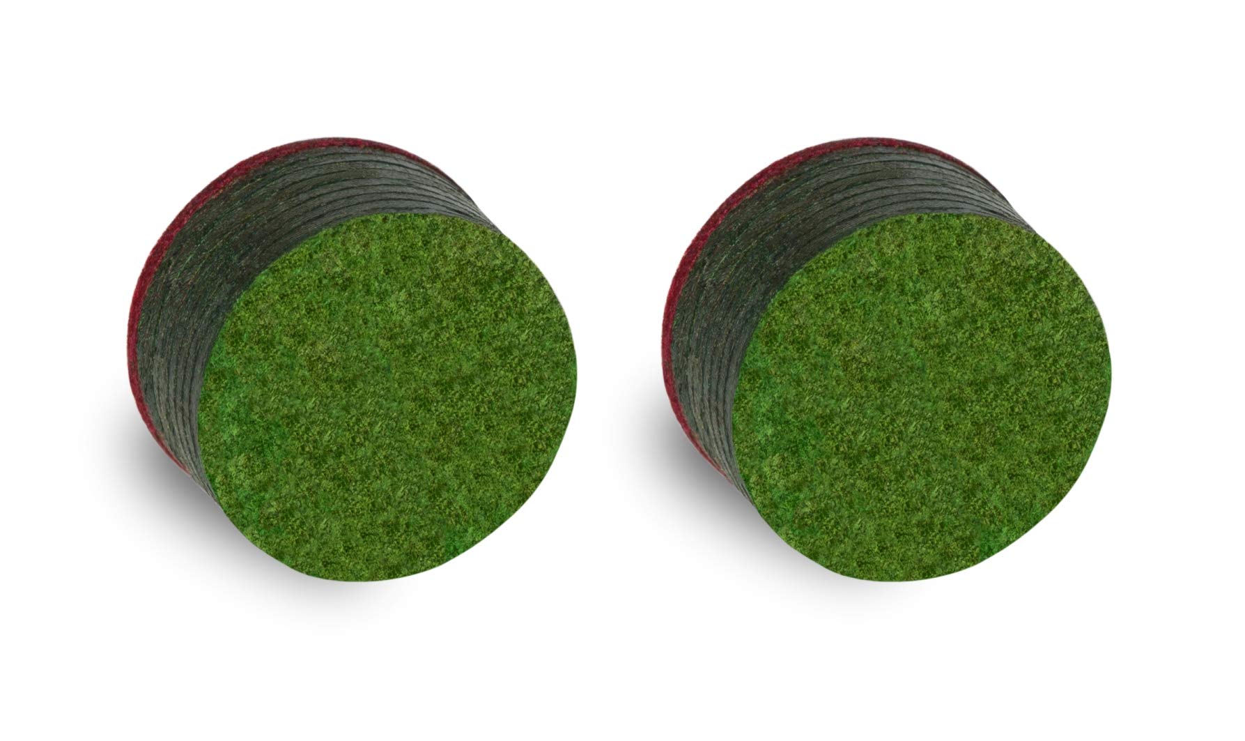 TigerProducts Tiger Emerald Laminated Billiard CUE Tips 2 (Two) pcs - 14mm