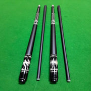 1/2 Split 13MM Leather Head Carbon Fiber Pool Cue With Smooth Feel and Strong Hitting Feeling