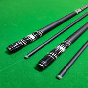 1/2 Split 13MM Leather Head Carbon Fiber Pool Cue With Smooth Feel and Strong Hitting Feeling