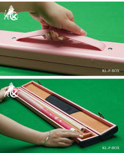 Konllen PU pink hard wooden box - 1 Butt x 1 Shaft