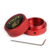 TAOM Pool Chalk Holder Round Shaped Practical Tool Billiards Accessories Magnetic Mini Chalk Tip Case Container Round Box Billiards