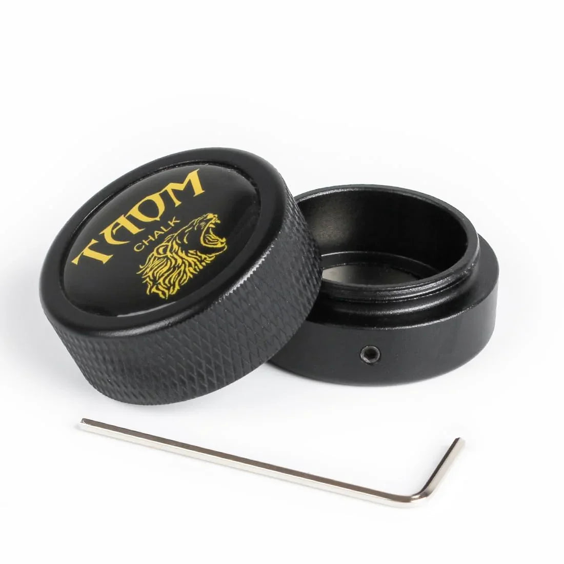 TAOM Pool Chalk Holder Round Shaped Practical Tool Billiards Accessories Magnetic Mini Chalk Tip Case Container Round Box Billiards