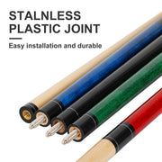 4 Pieces 58 Inch Maple Pool Cue Stick Set