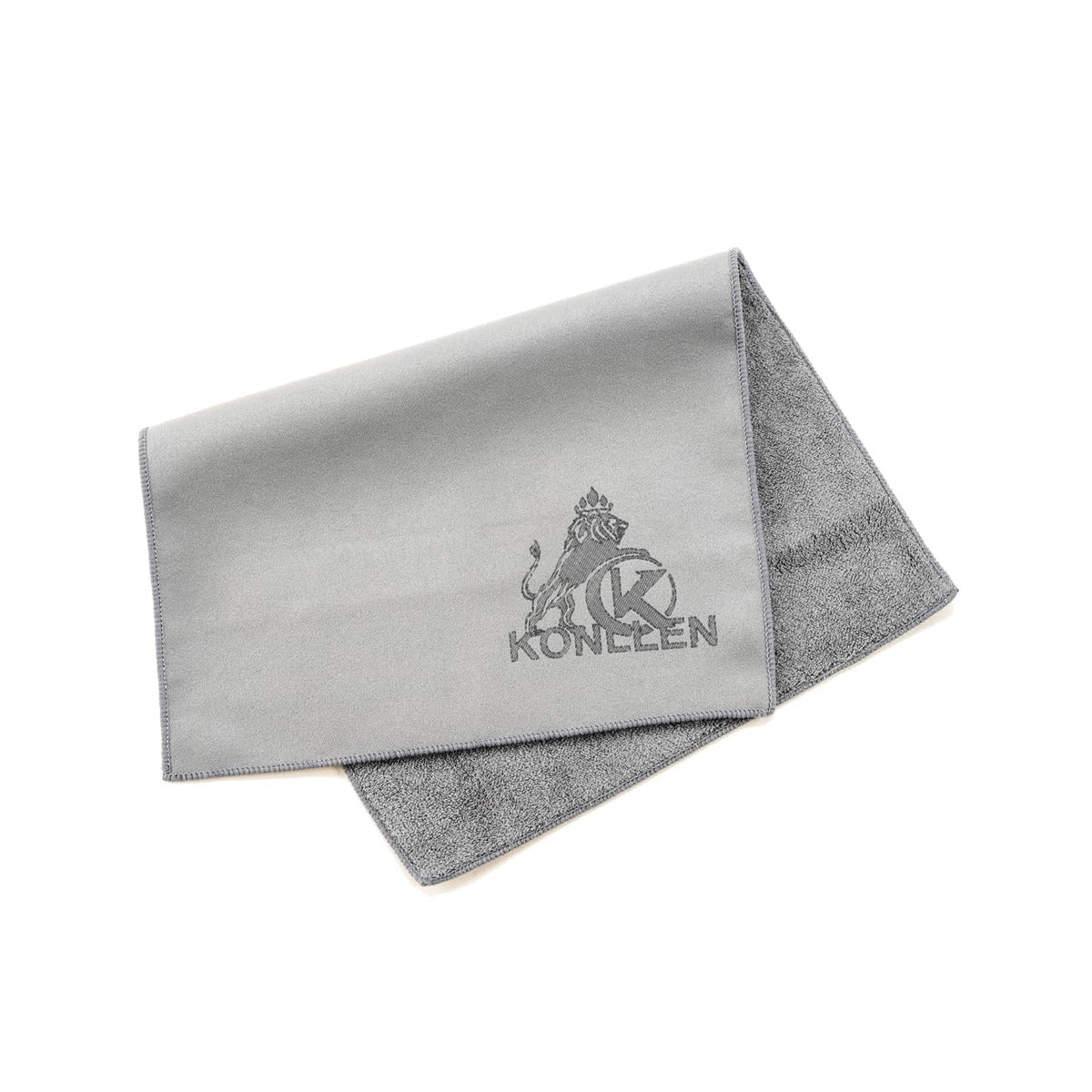 KONLLEN Billiard cue Towel - 100% Cotton Gray Color on white background