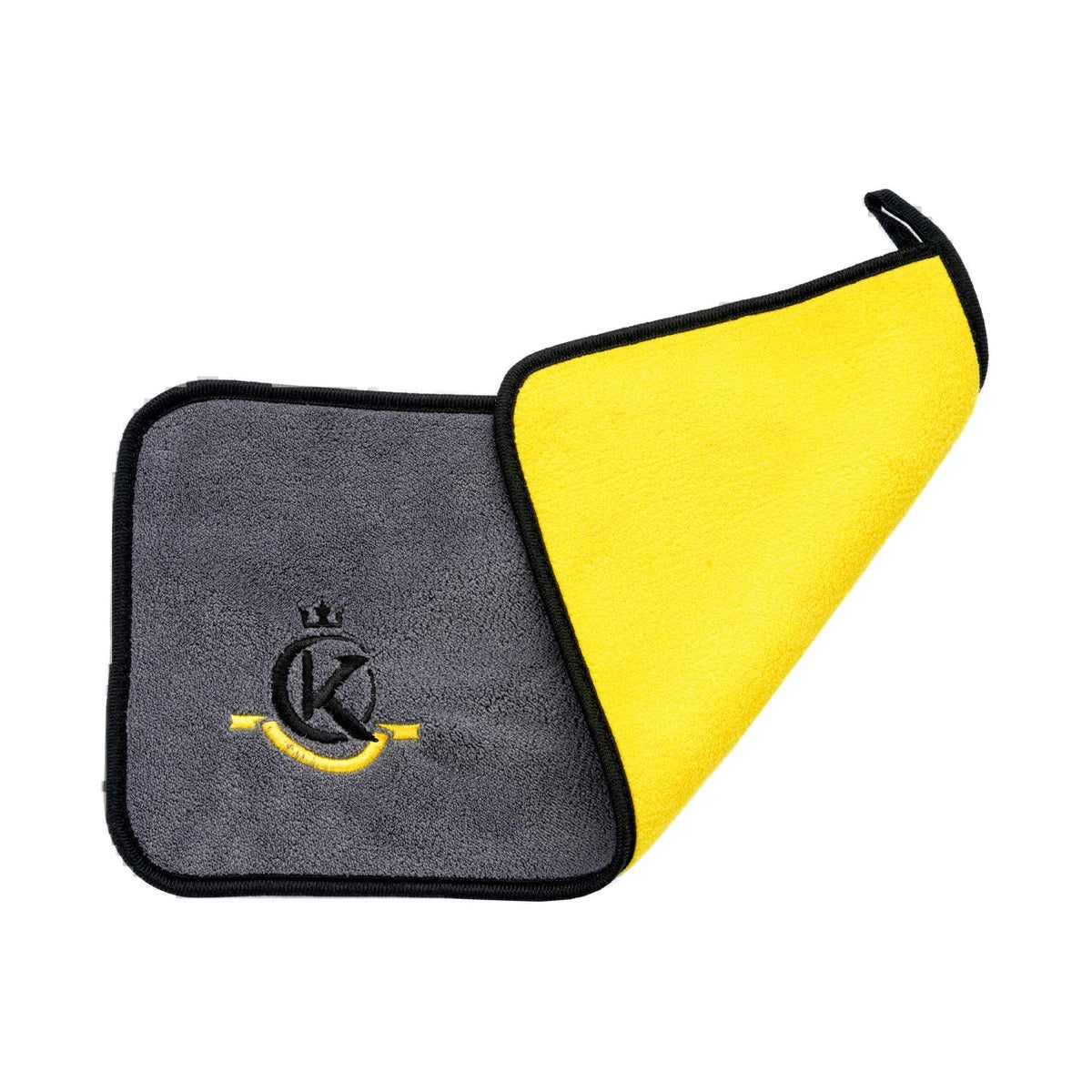 Konllen Yellow 100% Cotton Billiard Cue Towel cut out on white background