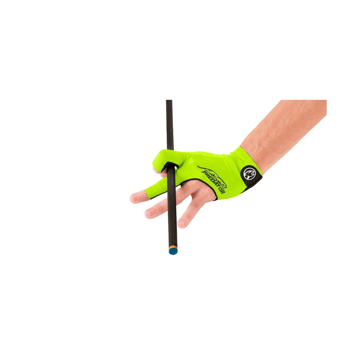 Predator Second Skin Billiard Glove - Neon Green/Black on white background